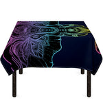 Colorful Spiritual Elephant Print Tablecloth