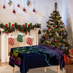 Colorful Spiritual Elephant Print Tablecloth