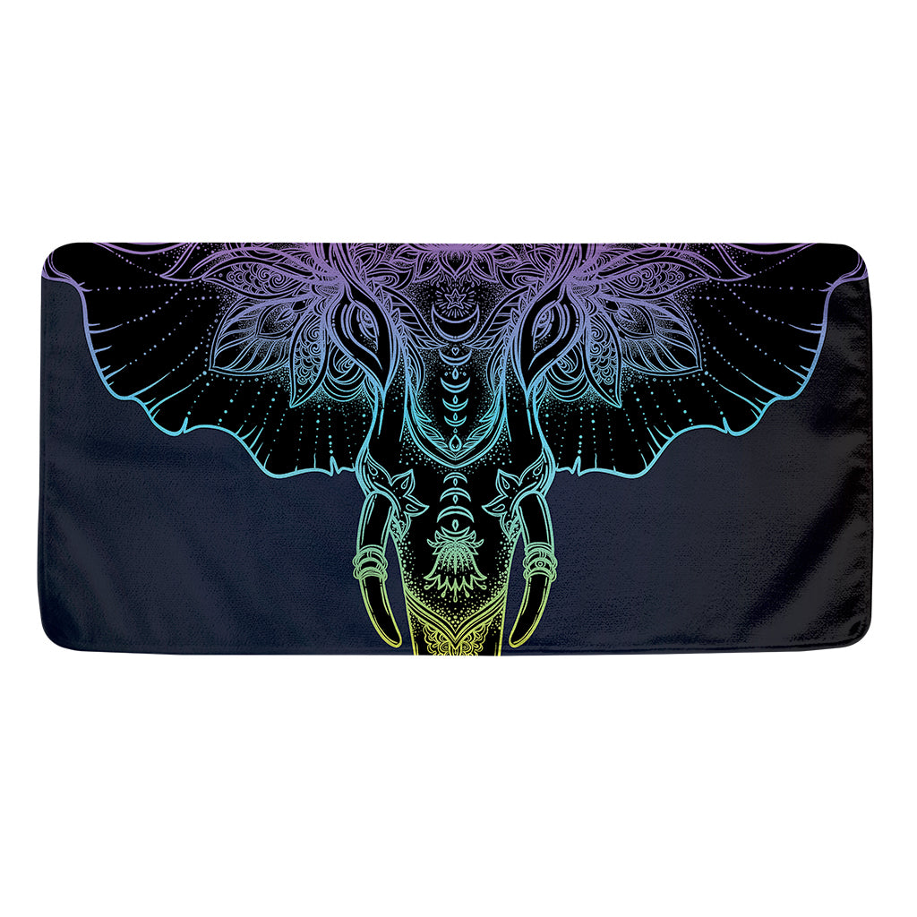 Colorful Spiritual Elephant Print Towel