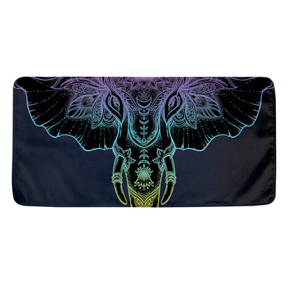 Colorful Spiritual Elephant Print Towel