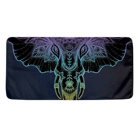Colorful Spiritual Elephant Print Towel