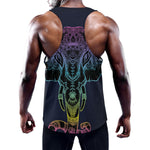 Colorful Spiritual Elephant Print Training Tank Top