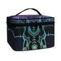 Colorful Spiritual Elephant Print Travel Makeup Bag