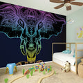 Colorful Spiritual Elephant Print Wall Sticker