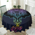 Colorful Spiritual Elephant Print Waterproof Round Tablecloth