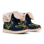 Colorful Spiritual Elephant Print Winter Boots
