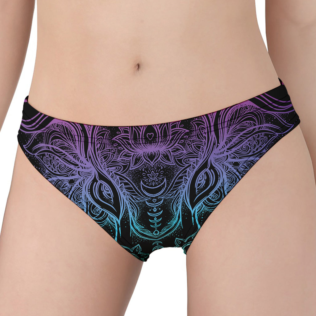 Colorful Spiritual Elephant Print Women's Panties