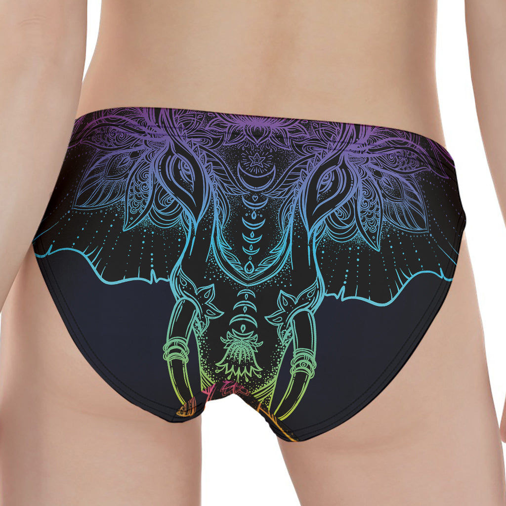 Colorful Spiritual Elephant Print Women's Panties