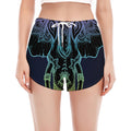 Colorful Spiritual Elephant Print Women's Split Running Shorts