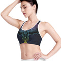 Colorful Spiritual Elephant Print Women's Sports Bra