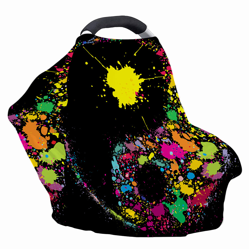 Colorful Splash Yin Yang Print Baby Seat Cover