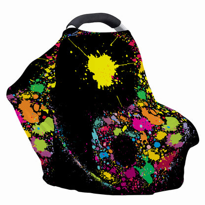 Colorful Splash Yin Yang Print Baby Seat Cover