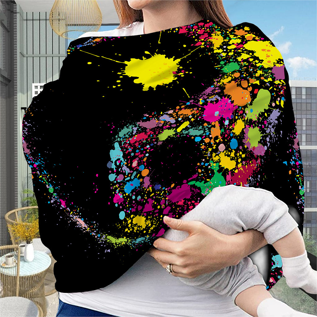 Colorful Splash Yin Yang Print Baby Seat Cover