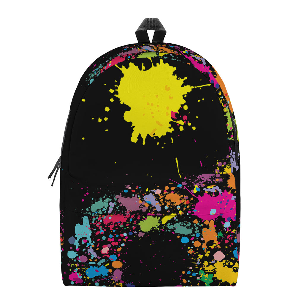Colorful Splash Yin Yang Print Backpack