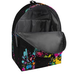 Colorful Splash Yin Yang Print Backpack
