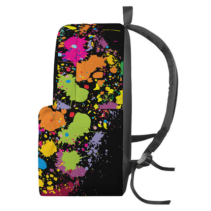 Colorful Splash Yin Yang Print Backpack