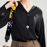 Colorful Splash Yin Yang Print Bag Strap