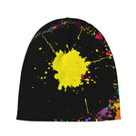 Colorful Splash Yin Yang Print Beanie