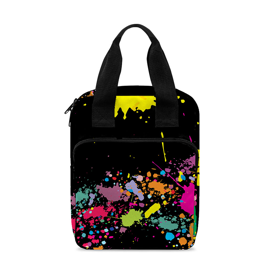 Colorful Splash Yin Yang Print Bible Tote Bag