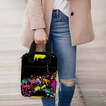 Colorful Splash Yin Yang Print Bible Tote Bag