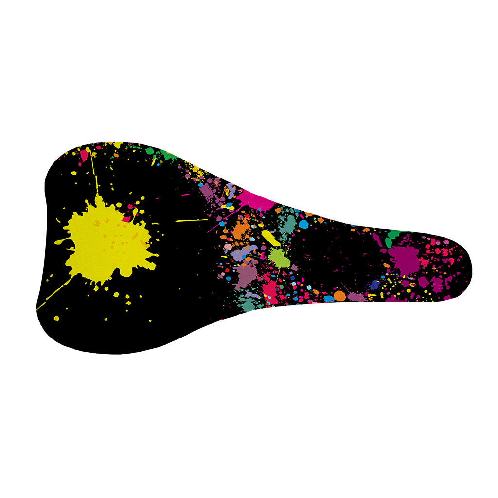 Colorful Splash Yin Yang Print Bicycle Seat Cover