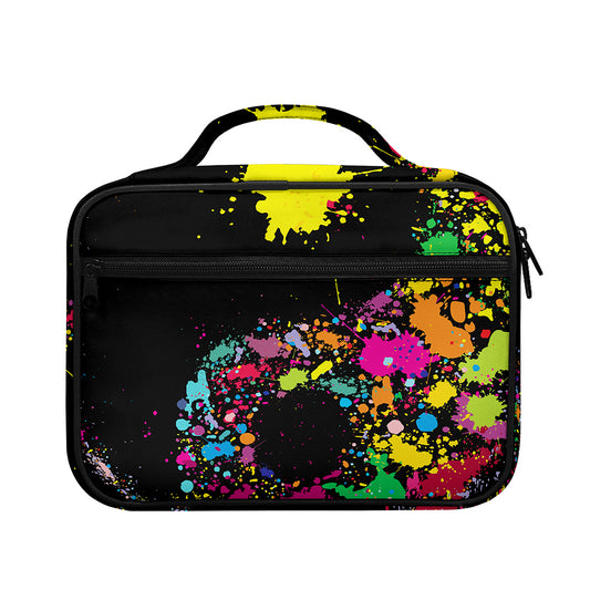 Colorful Splash Yin Yang Print Briefcase Bible Bag