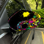 Colorful Splash Yin Yang Print Car Side Mirror Covers