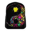 Colorful Splash Yin Yang Print Casual Backpack