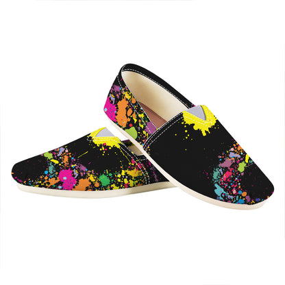 Colorful Splash Yin Yang Print Casual Shoes