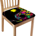 Colorful Splash Yin Yang Print Chair Cushion Cover