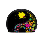 Colorful Splash Yin Yang Print Coin Purse