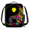 Colorful Splash Yin Yang Print Crossbody Lunch Bag