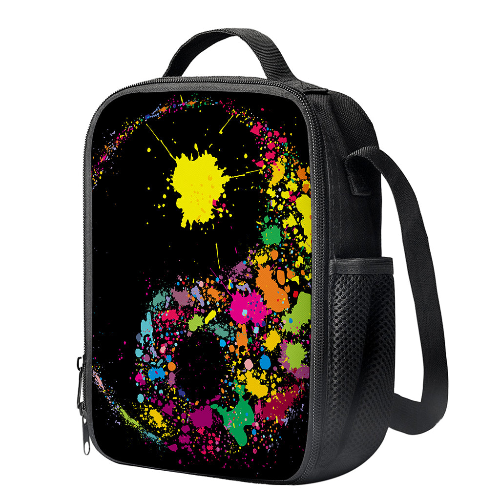 Colorful Splash Yin Yang Print Crossbody Lunch Bag