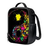 Colorful Splash Yin Yang Print Crossbody Lunch Bag