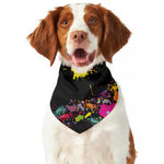 Colorful Splash Yin Yang Print Dog Bandana