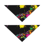 Colorful Splash Yin Yang Print Dog Bandana