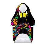 Colorful Splash Yin Yang Print Dog Zip Up Hoodie