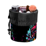 Colorful Splash Yin Yang Print Drawstring Makeup Bag