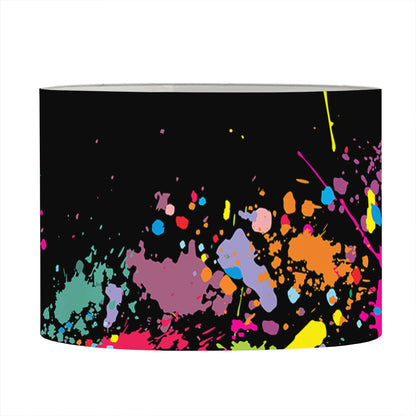 Colorful Splash Yin Yang Print Drum Lamp Shade