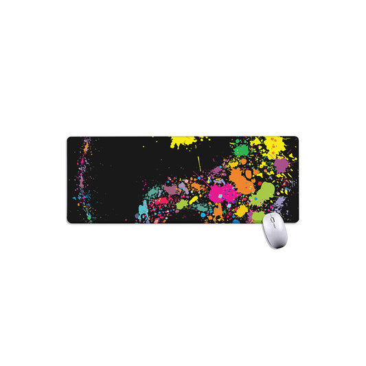 Colorful Splash Yin Yang Print Extended Mouse Pad