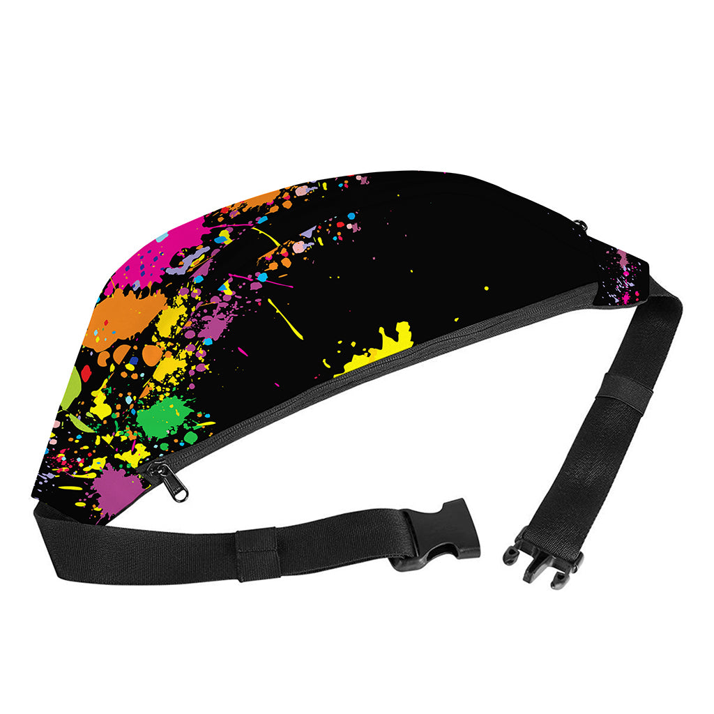 Colorful Splash Yin Yang Print Fanny Pack