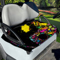 Colorful Splash Yin Yang Print Golf Cart Seat Cover