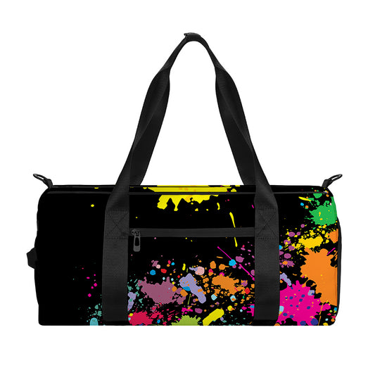 Colorful Splash Yin Yang Print Gym Bag