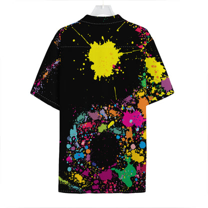 Colorful Splash Yin Yang Print Hawaiian Shirt