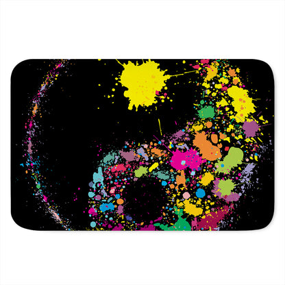 Colorful Splash Yin Yang Print Indoor Door Mat