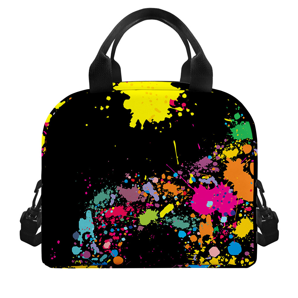 Colorful Splash Yin Yang Print Insulated Lunch Bag