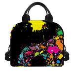 Colorful Splash Yin Yang Print Insulated Lunch Bag