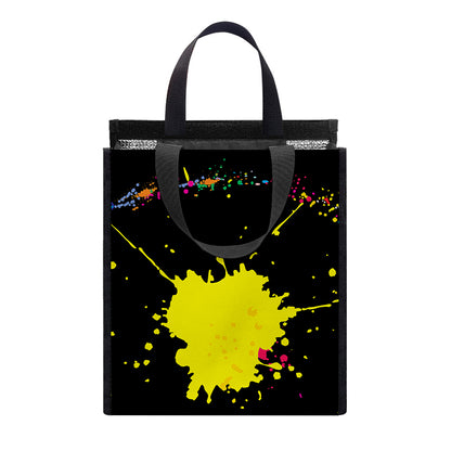 Colorful Splash Yin Yang Print Insulated Lunch Tote