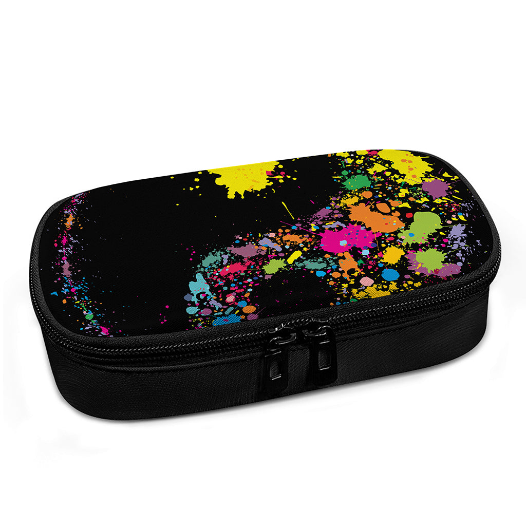 Colorful Splash Yin Yang Print Insulin Cooler Travel Case