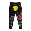 Colorful Splash Yin Yang Print Jogger Pants